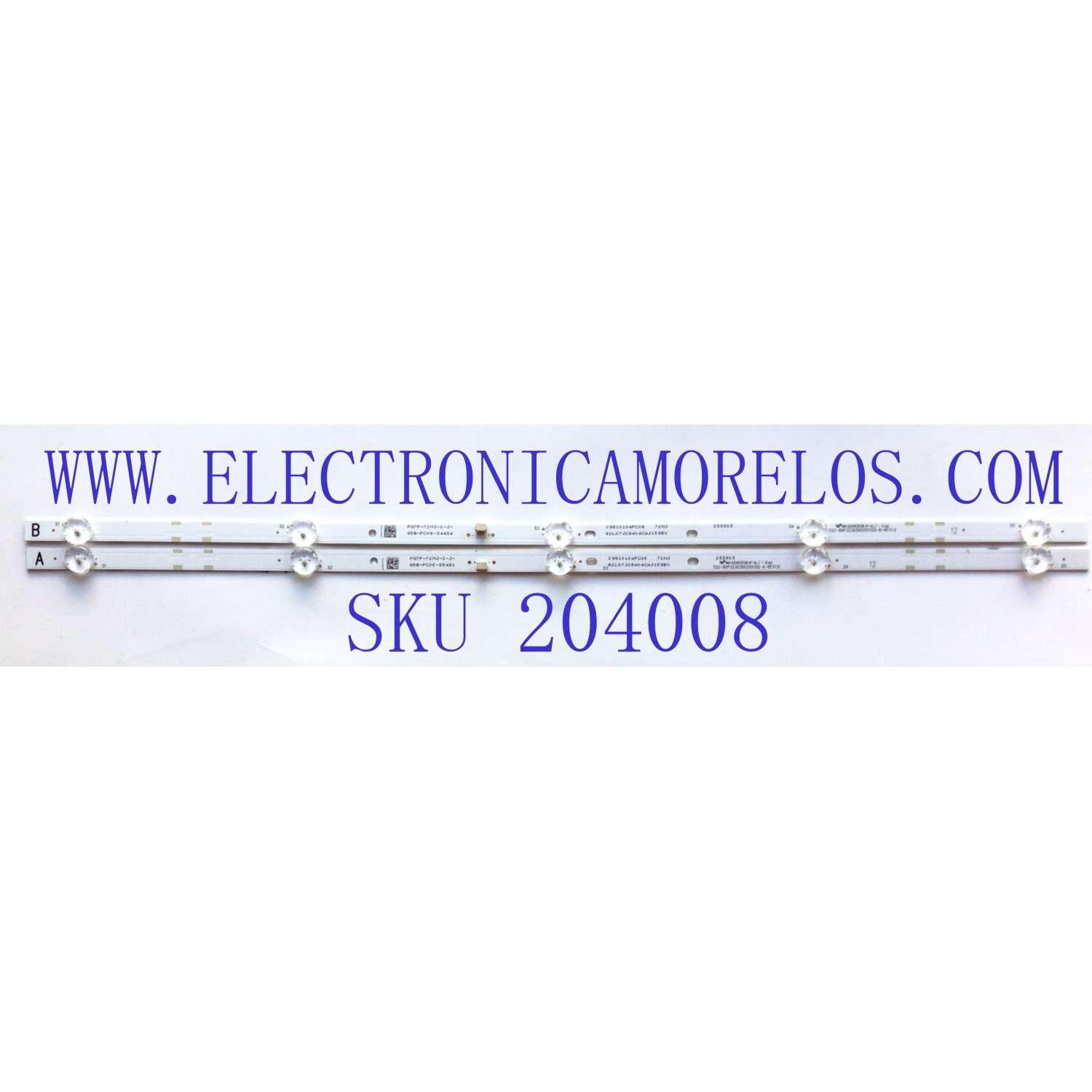 KIT DE LED'S PARA TV INSIGNIA ((2 PIEZAS)) / NUMERO DE PARTE SSC_BXP323030020512Q-A-REV1.0 / SSC_BXP323030020512Q-B-REV1.0 / E493538 / 09810104FC05 / 09810104FC06 / 235803 / PG7P-42MJ-2-D / PANEL T320XVN02.G / MODELO NS-32D310NA21